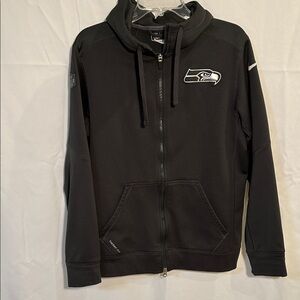 Nike Black Seattle Seahawks Full-Zip Hoodie Men’s Size Small